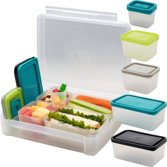 Bento Box Set with 5 Removable Nesting Containers - Beach
