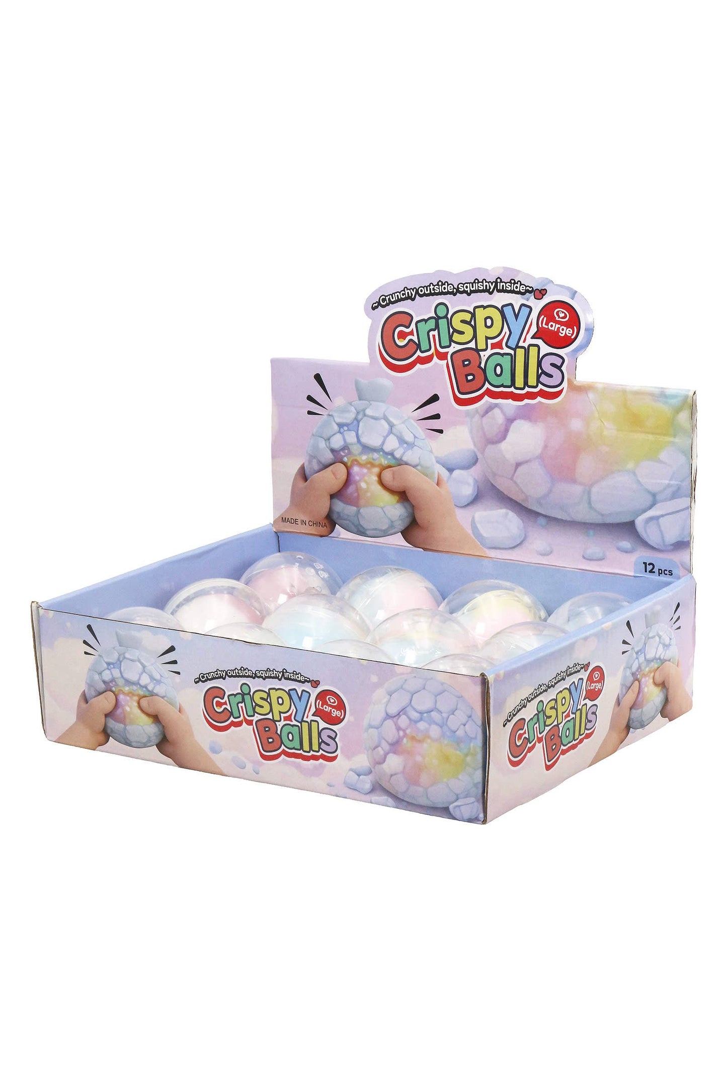 Pastel Multicolor Variety Crispy Cracking Clay Squishy Ball