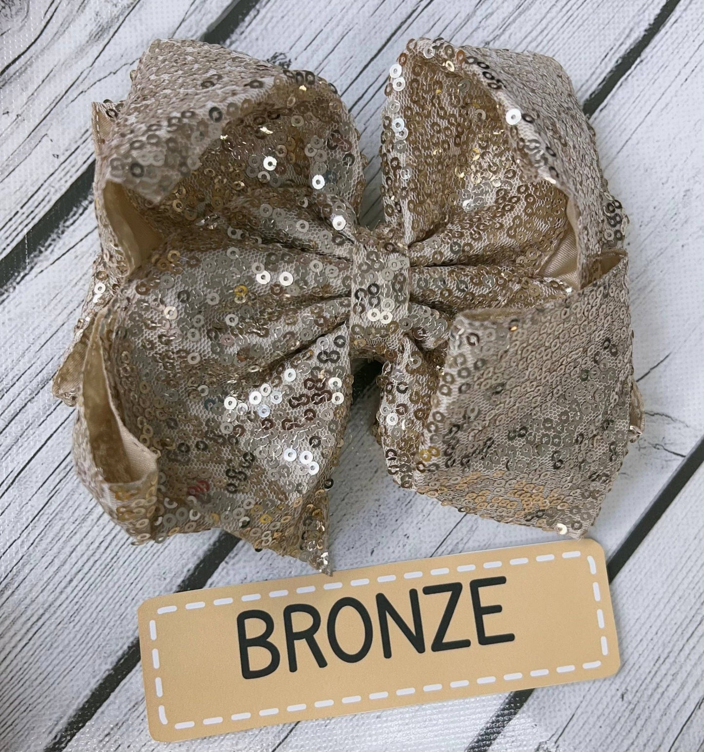 6.5" Double layer sequins hair bows. 4pcs/$10.00 DBW-2 (Added Inventory💖