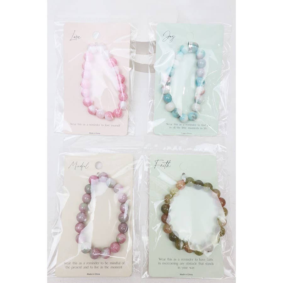 Inspirational Healing Stone Bracelets