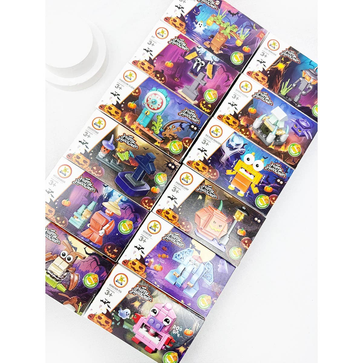 Halloween Theme Building Block Toy Set