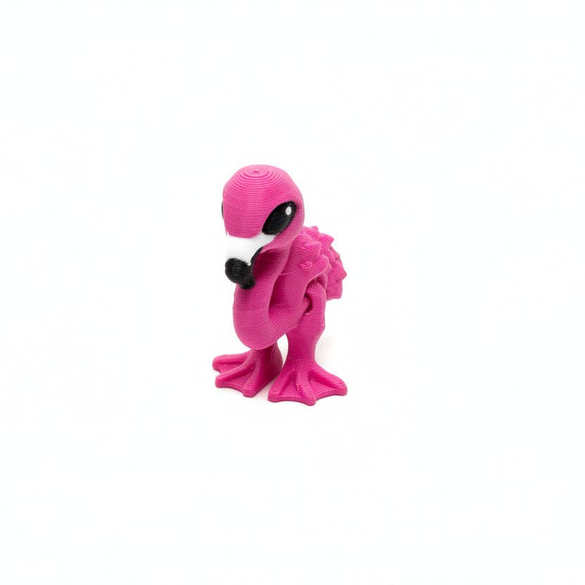 Flamingo • Mini 3D Printed Articulated Animal • Flexi Animals • Pocket Pets • Pocket Pals • Desk Pet*