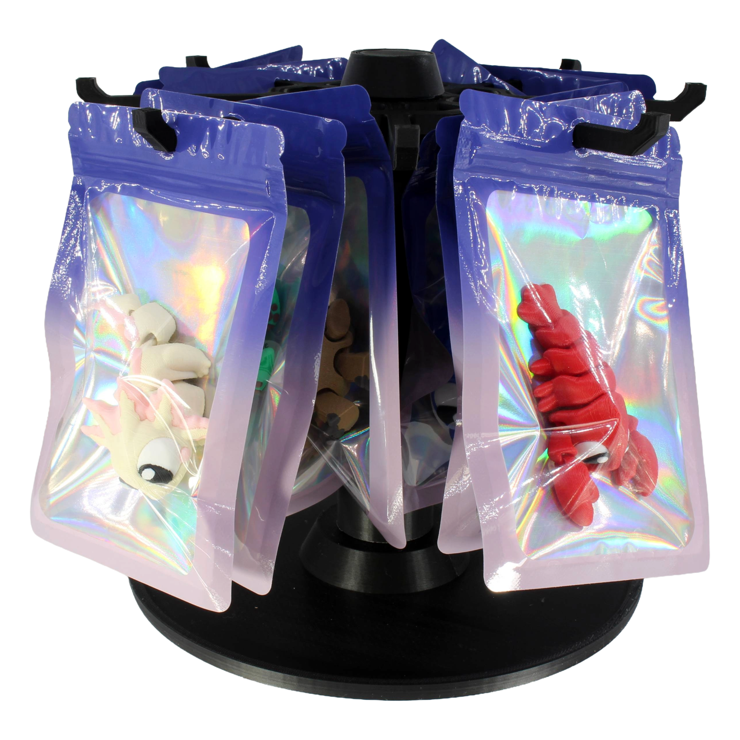 12 Pack Assorted 3D Printed Aquatic Animals w/ Free Stand