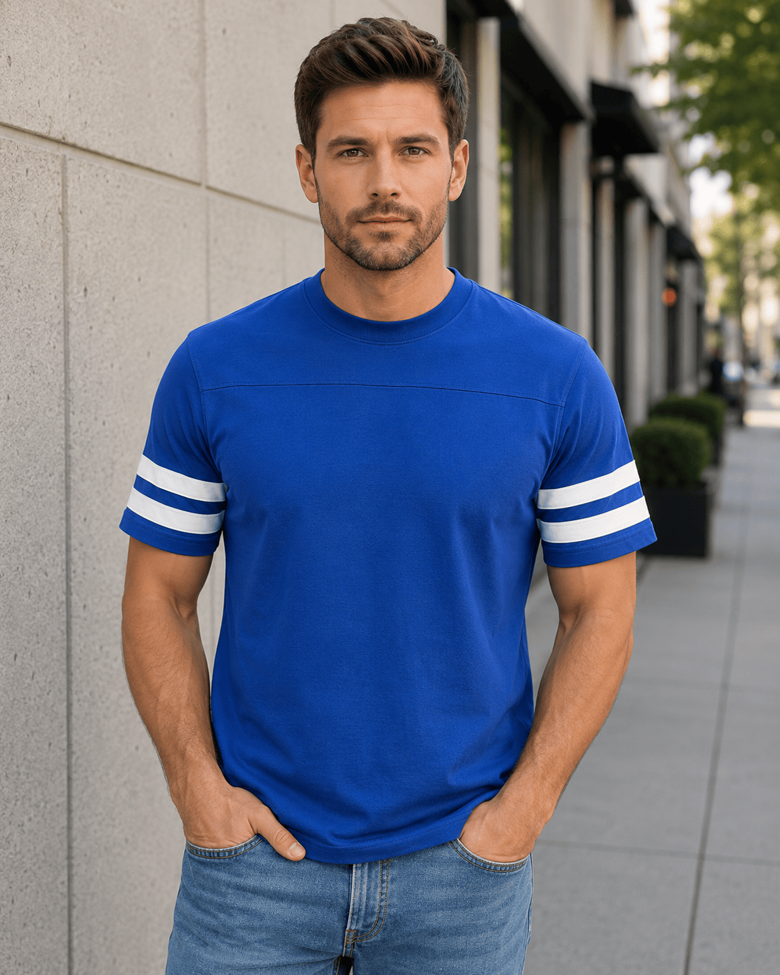 Adult 2 Stripe Jersey T-Shirt