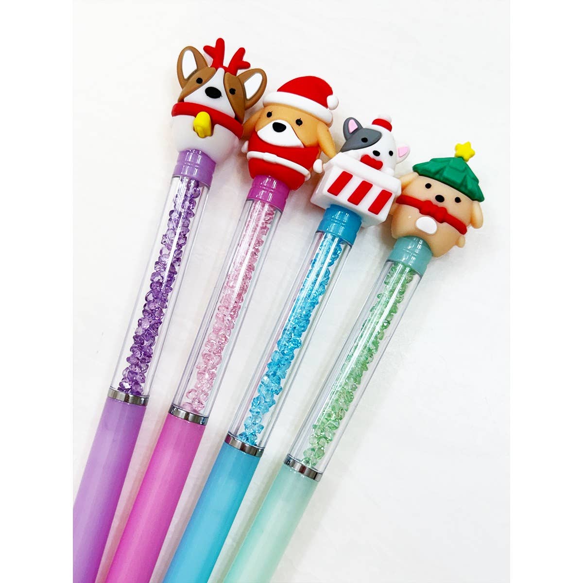 Christmas Theme Gem Ball Point Pen