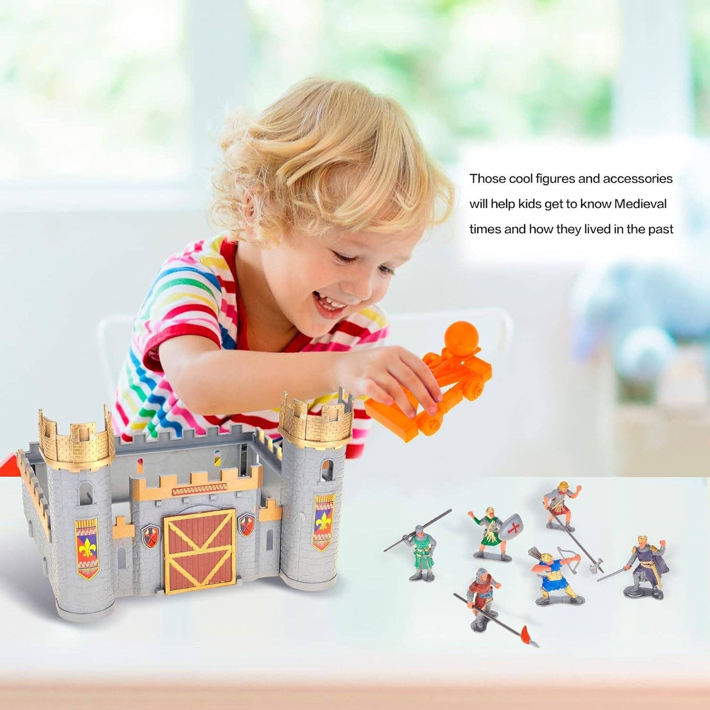 Medieval Castle Knight Action Figure Toy Army Playset