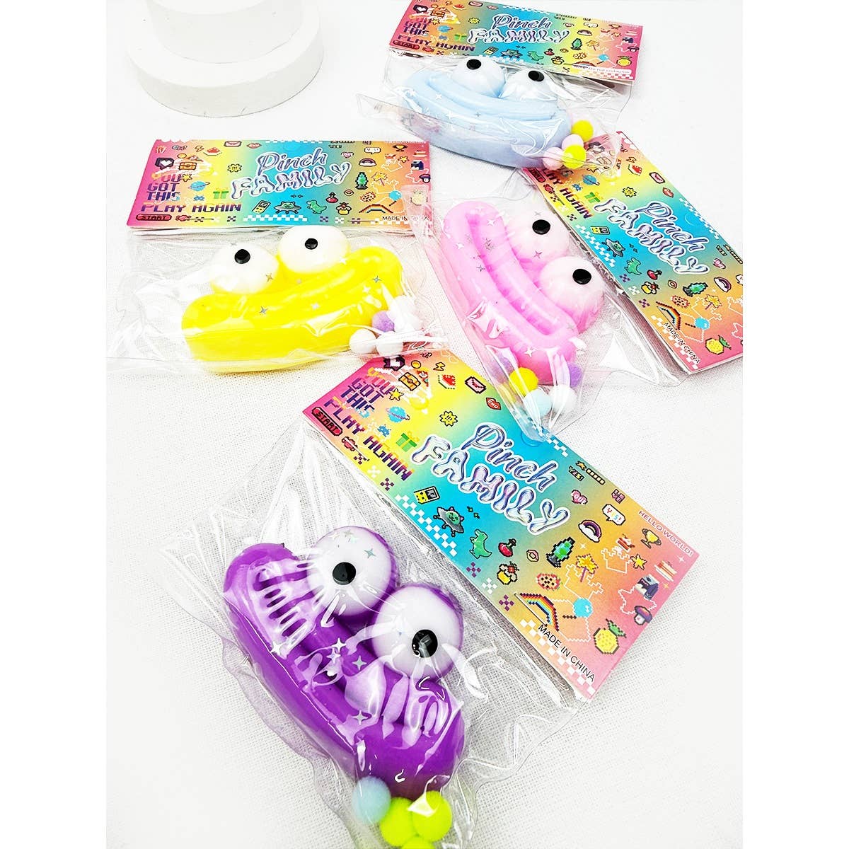 Froggy Face Pinch Squishy Toy