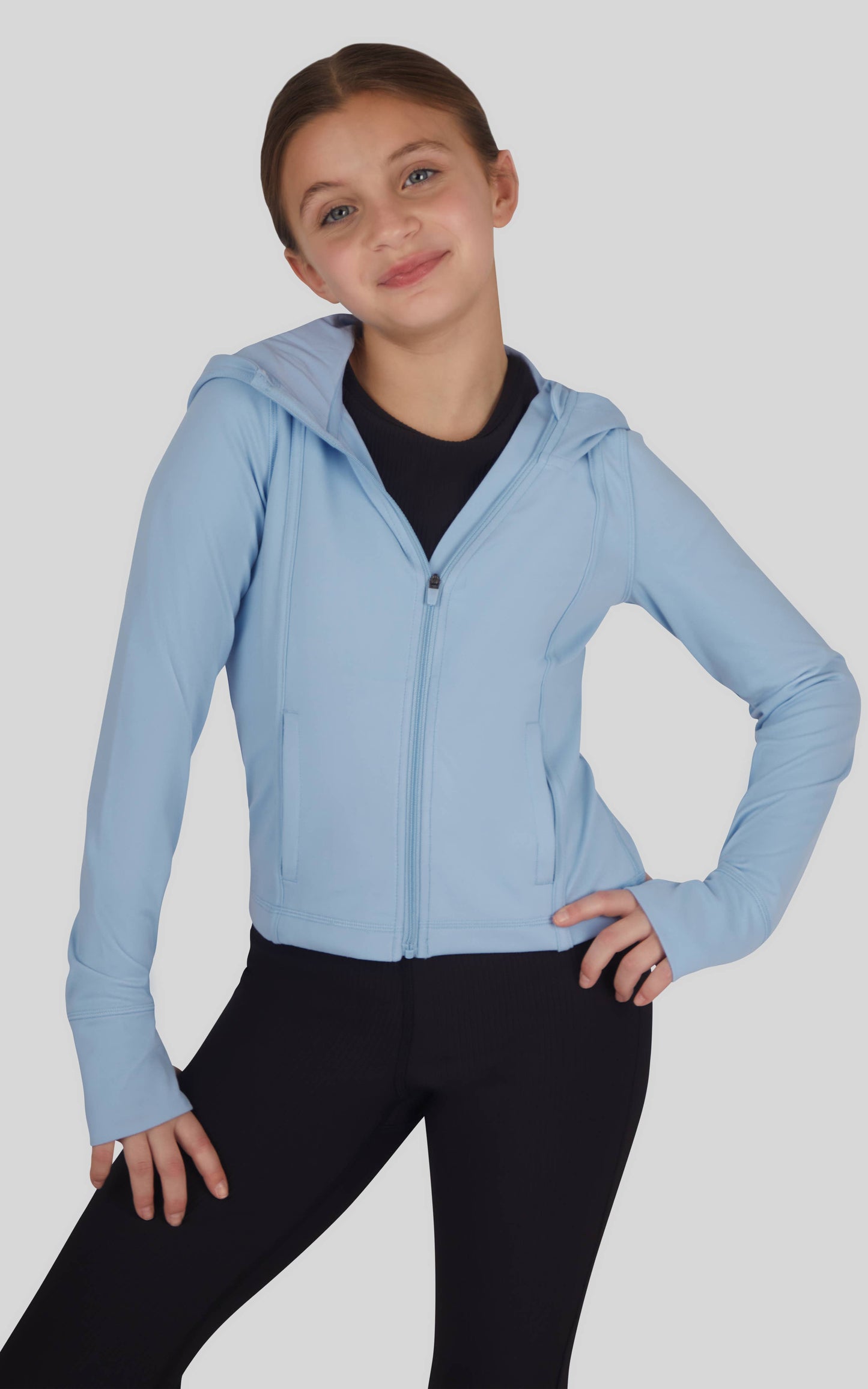 Girls Everyday Full Zip Active Jacket with Hood