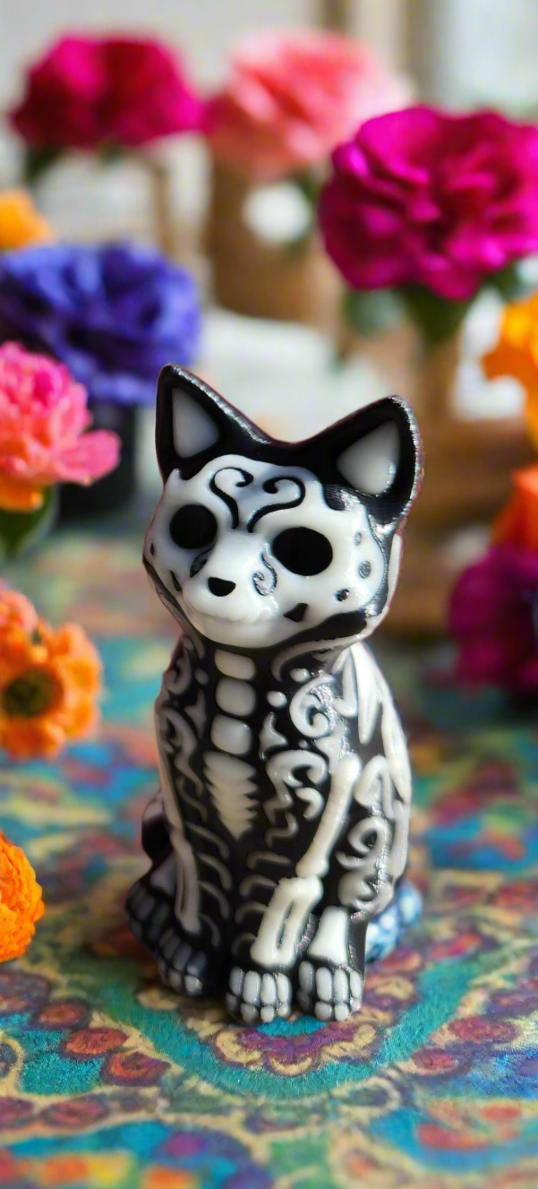 Glow-in-the-Dark Day of the Dead Animal Figurines