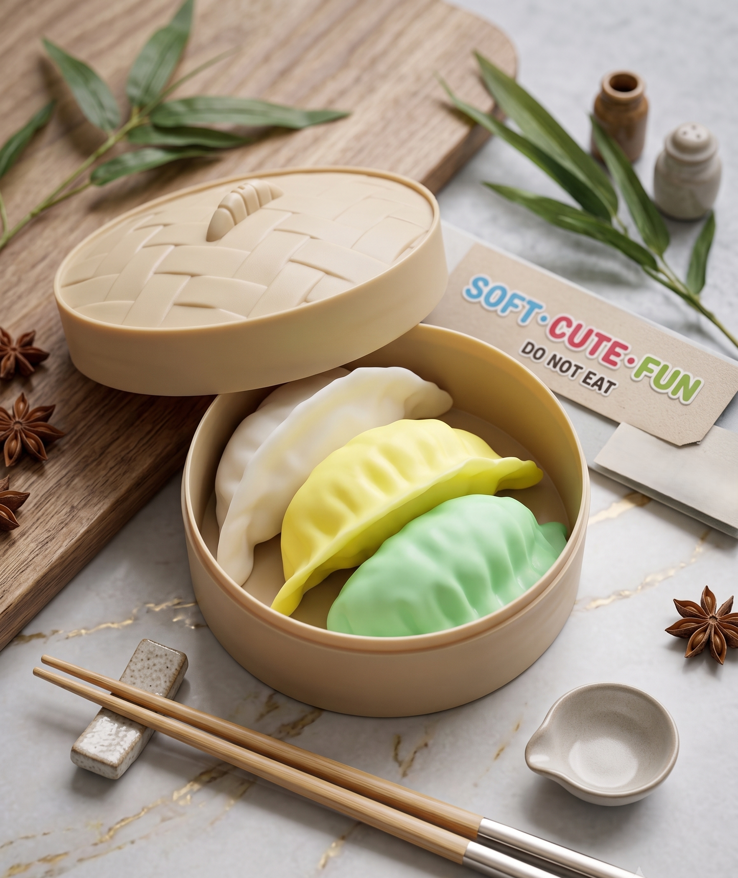 TPR Rainbow Dumpling  Squishy Fidget Toy for Stress Relief