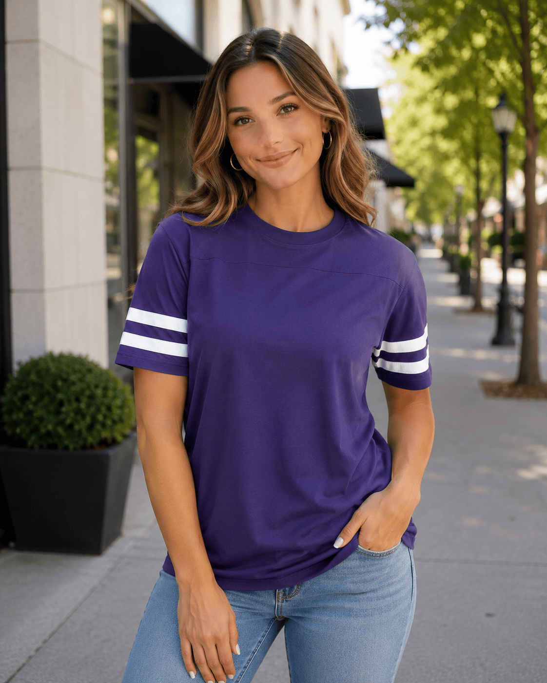 Adult 2 Stripe Jersey T-Shirt