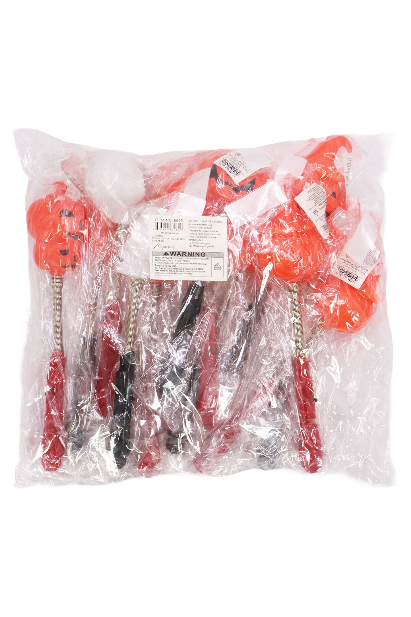 Halloween Head Dangle Spring Led Light Wand