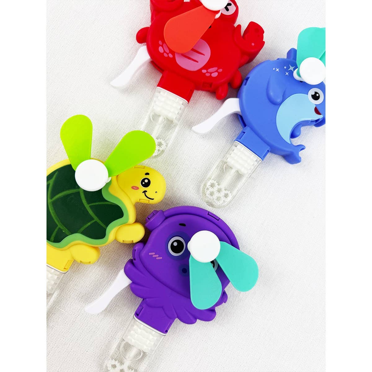 Mini Hand Press Fans with Bubble