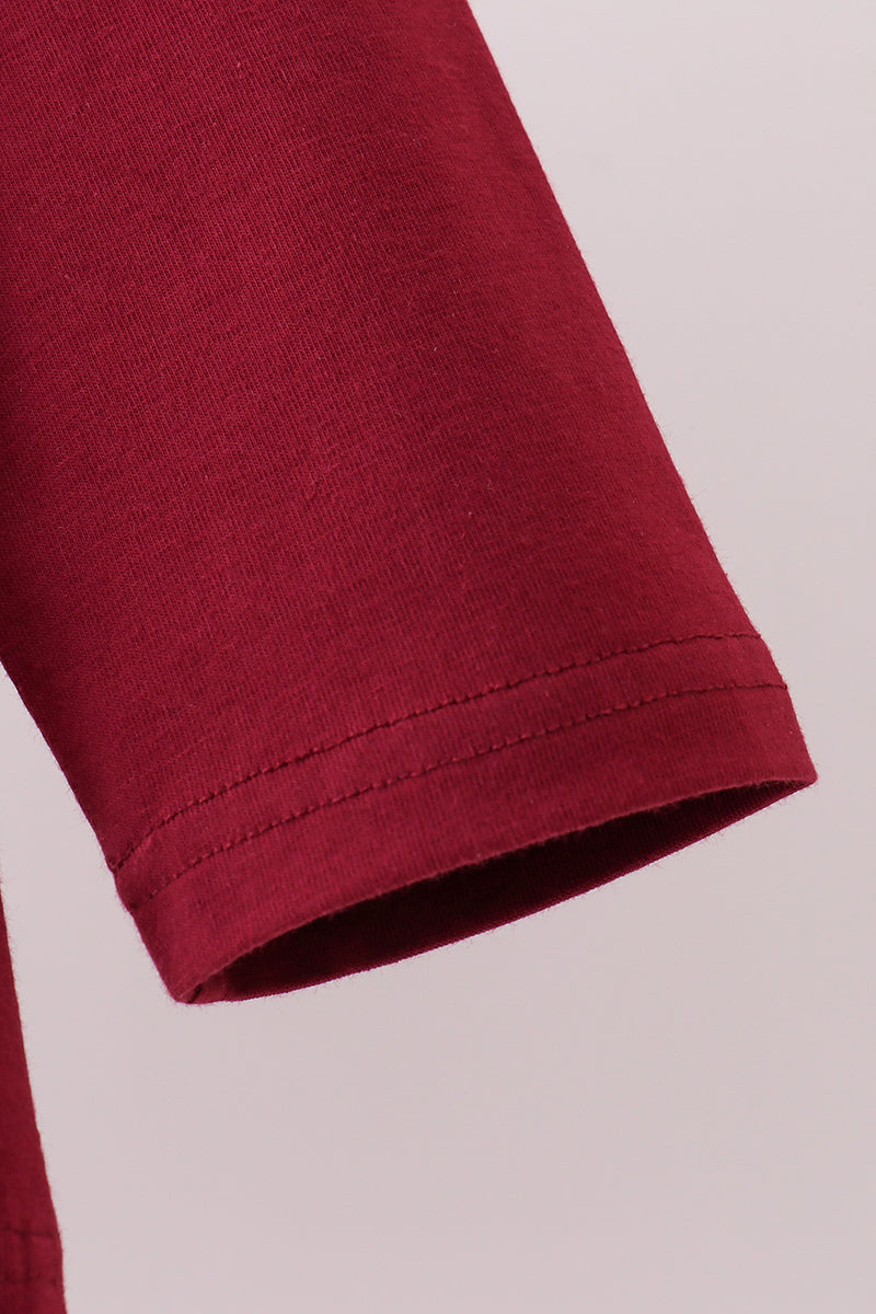 Premium Maroon Georgia bulldog applique top