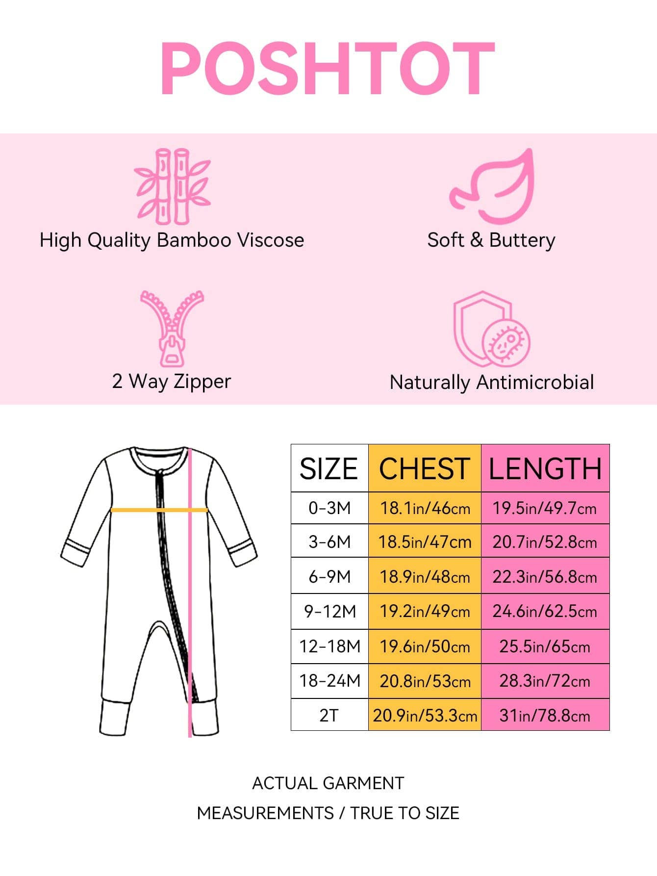 PoshTOT Sanrio Hello Kitty Pumpkin Bamboo Baby Convertible Zippy Romper