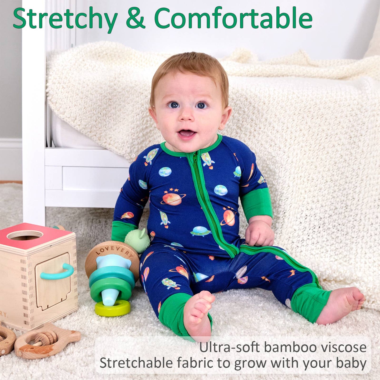 Bamboo Baby Convertible Zipper Pajama And Beyond