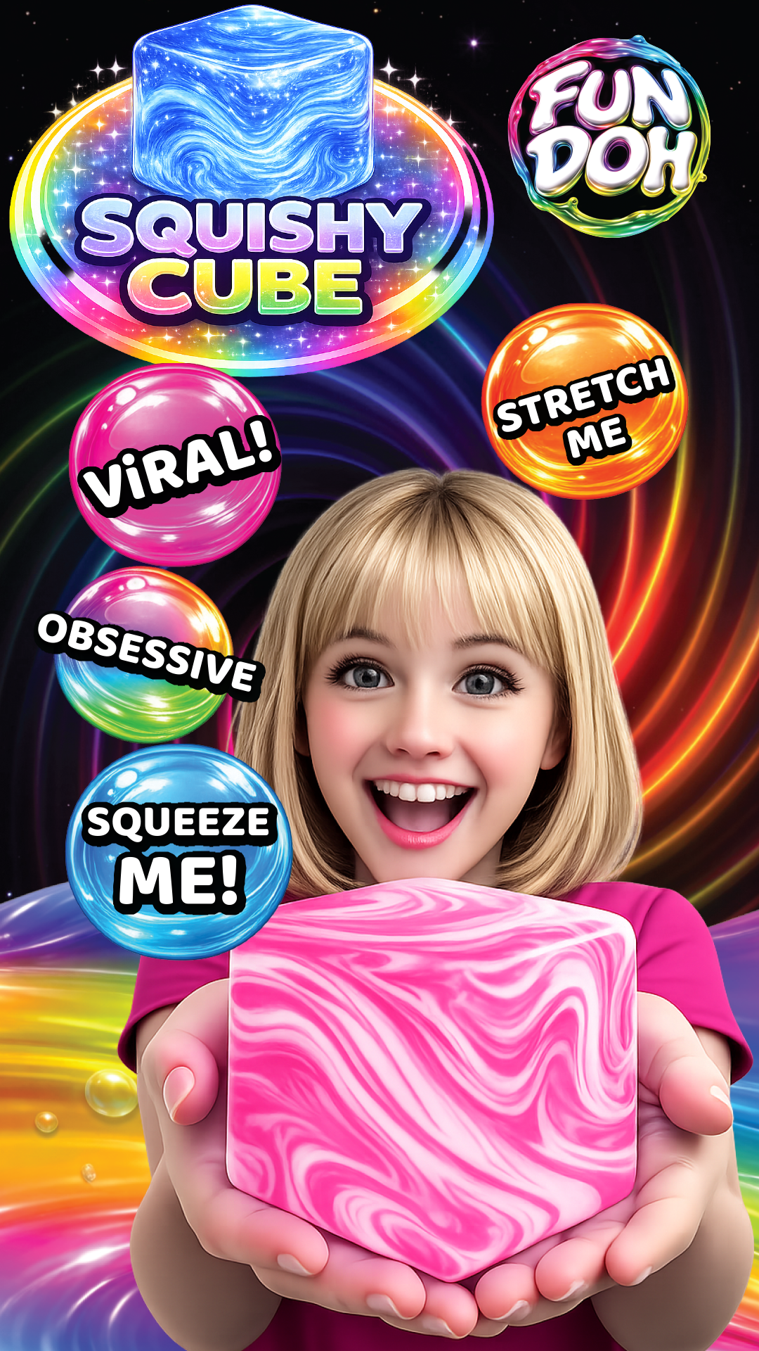 Wholesale Fun Doh Swirl Cubes | 12pc Retail Display