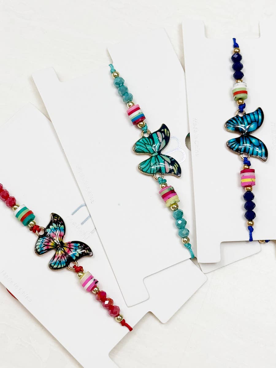 Butterfly String Adjustable Bracelet