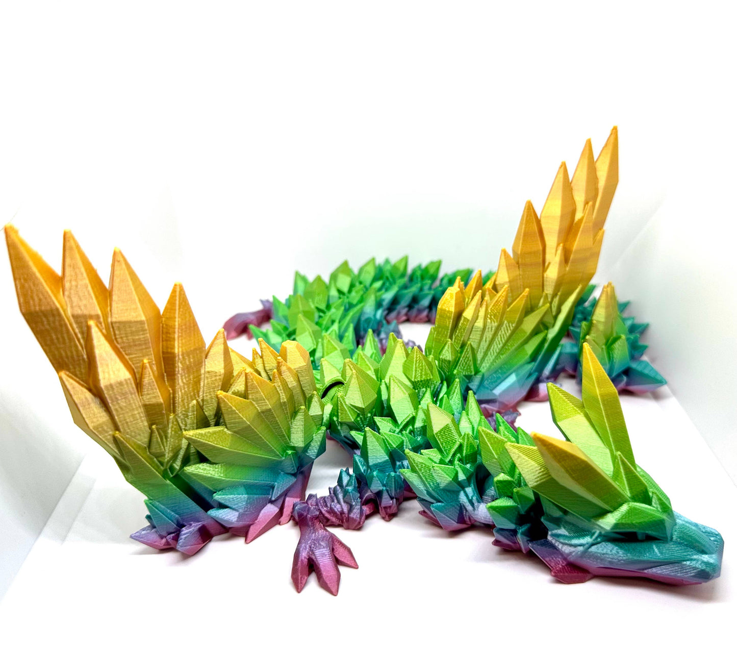 Large 3D Printed Dragons with Wings – Assorted Colors