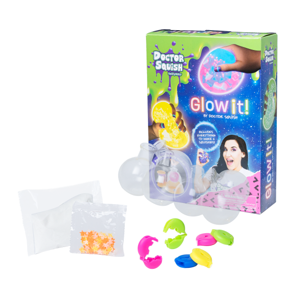 Doctor Squish Squishy Pack Refill, Glow-It Edition
