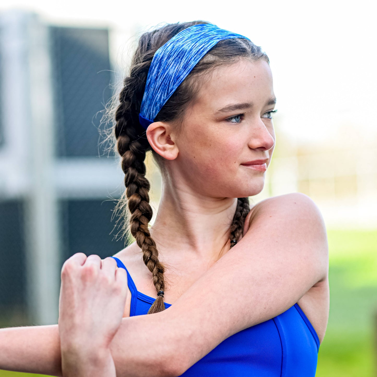 Adjustable No Slip Mesh Sport Headbands - Athletic Hair Band
