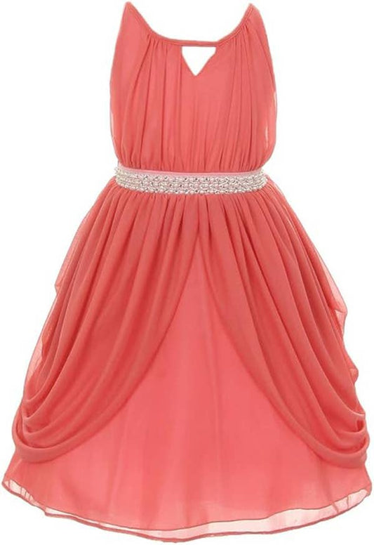 Girls' Grecian Chiffon Flower Girls Dresses