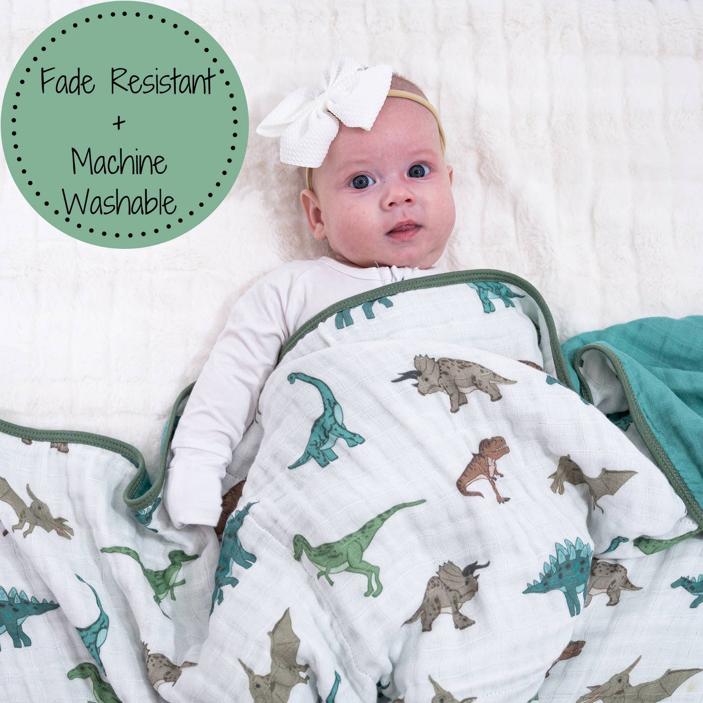 Muslin Quilt Baby & Kids Blanket Dinosaur