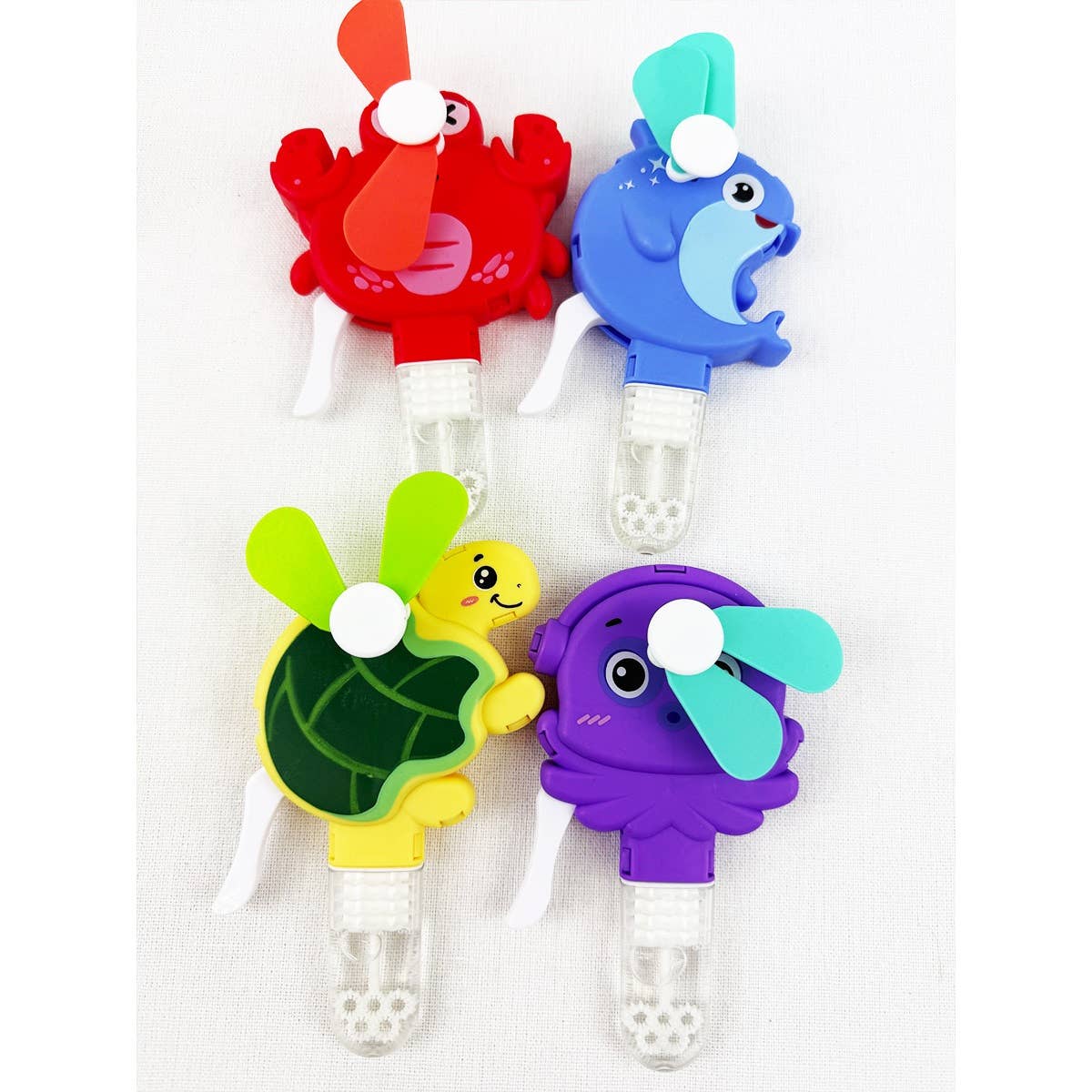 Mini Hand Press Fans with Bubble