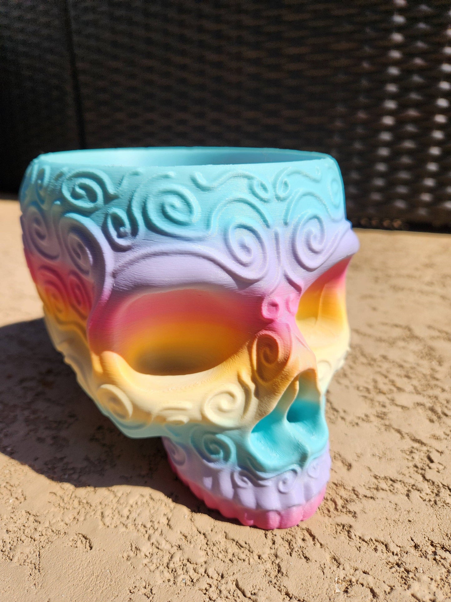 Sugar Skull Bowl- 3D Printed Decor