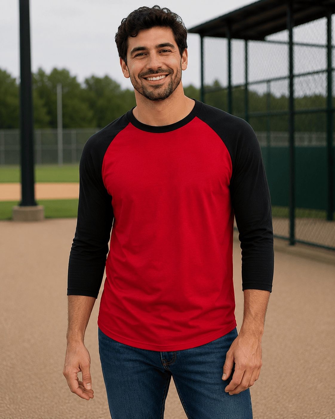 Adult 3/4 Sleeve Raglan Baseball Tee | 35+ Colors