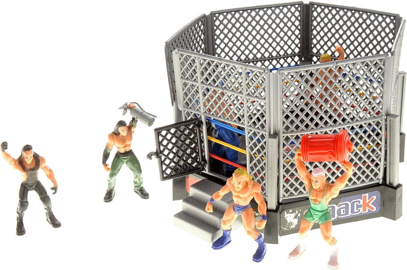 Smack Wrestling Stage Ring With 12 Figures