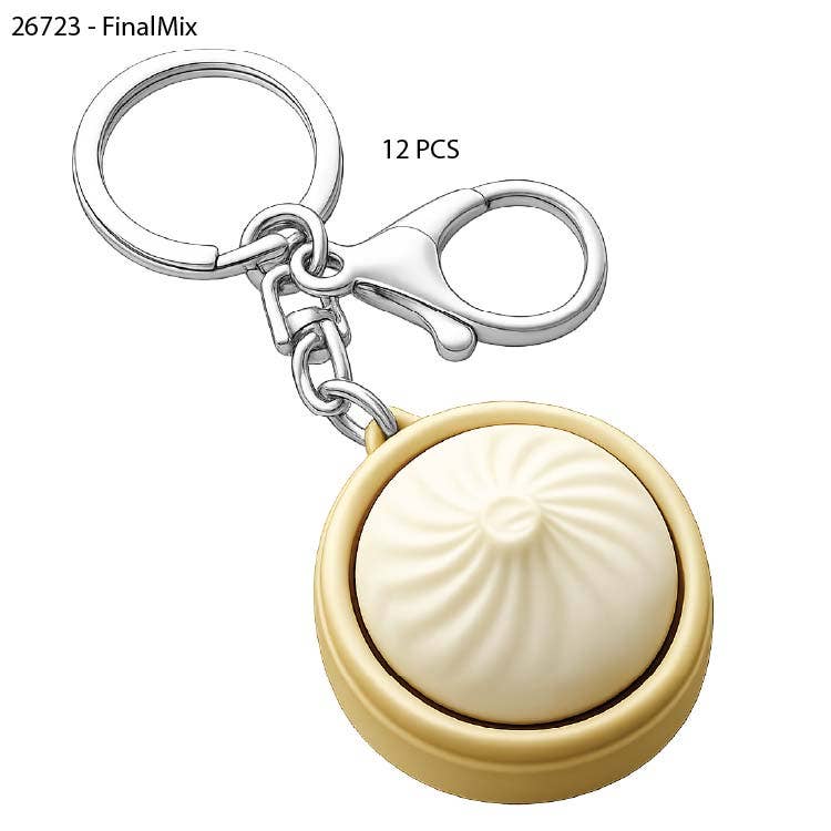 Fun Doh Dumpling Light-Up Click Fidget Keychain- 12/Display
