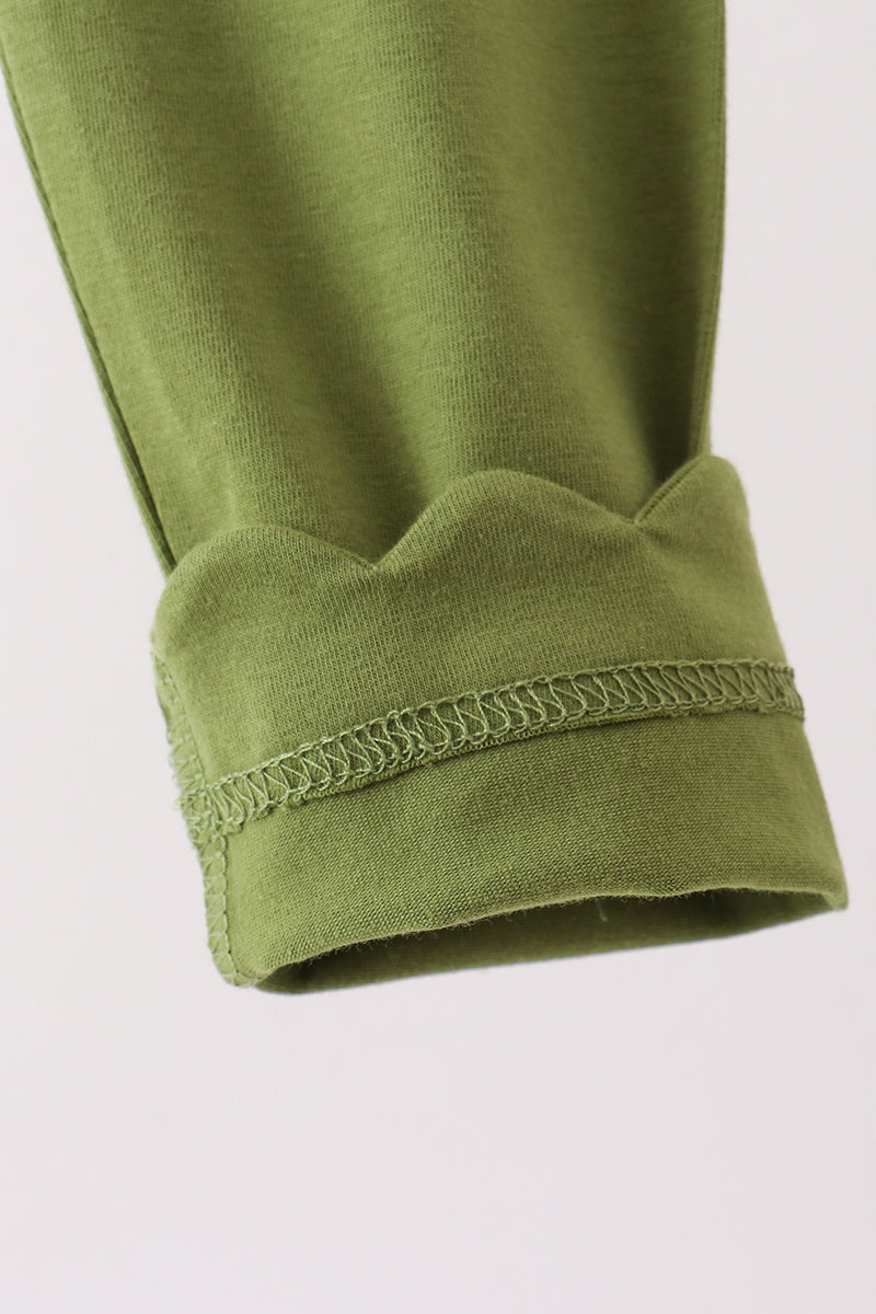Forest scalloped leggings