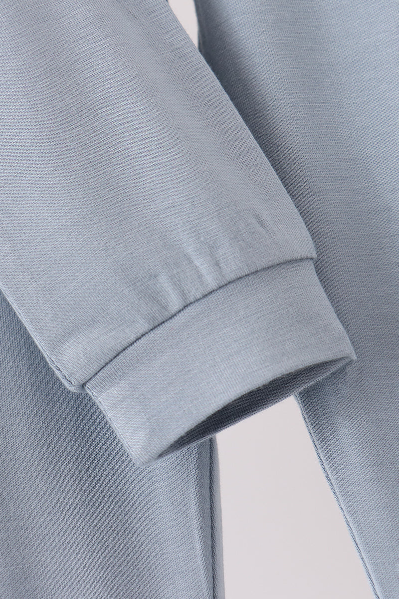 Blue bamboo pajama set – view 3
