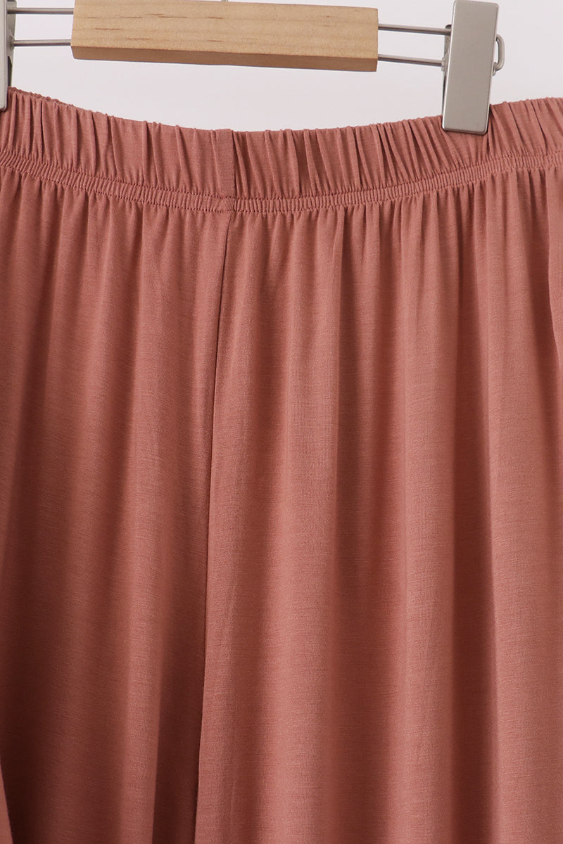 Dusty rose bamboo mom pajama set – view 3