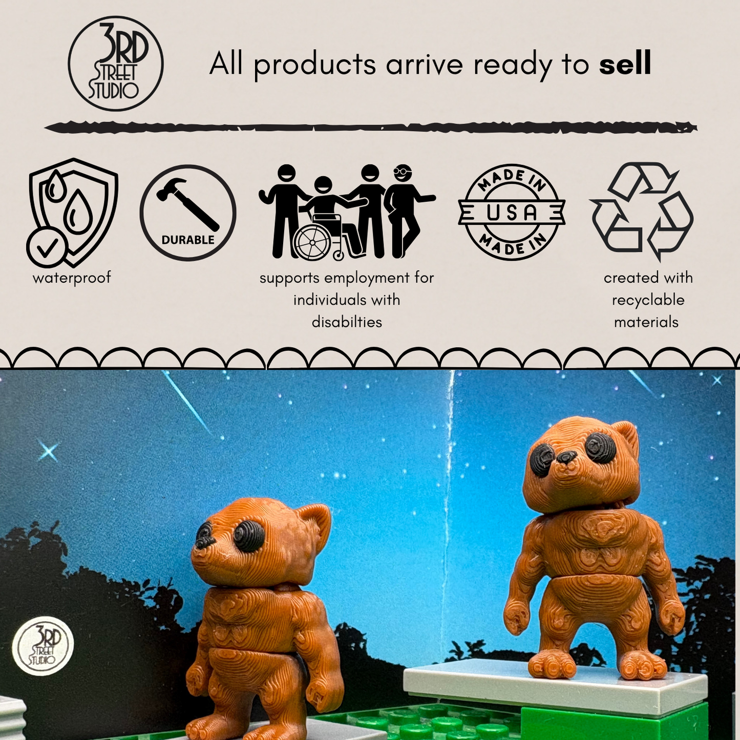 Werewolf - Fidget Friend - Includes Play Scene