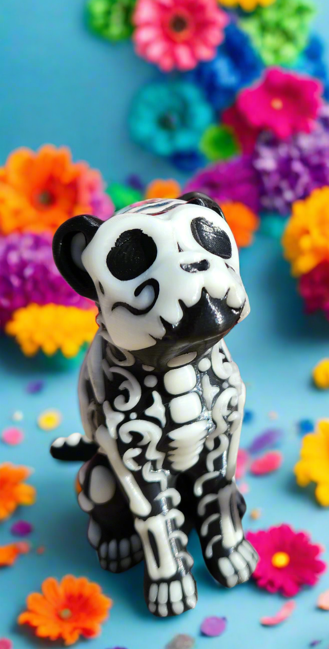Glow-in-the-Dark Day of the Dead Animal Figurines