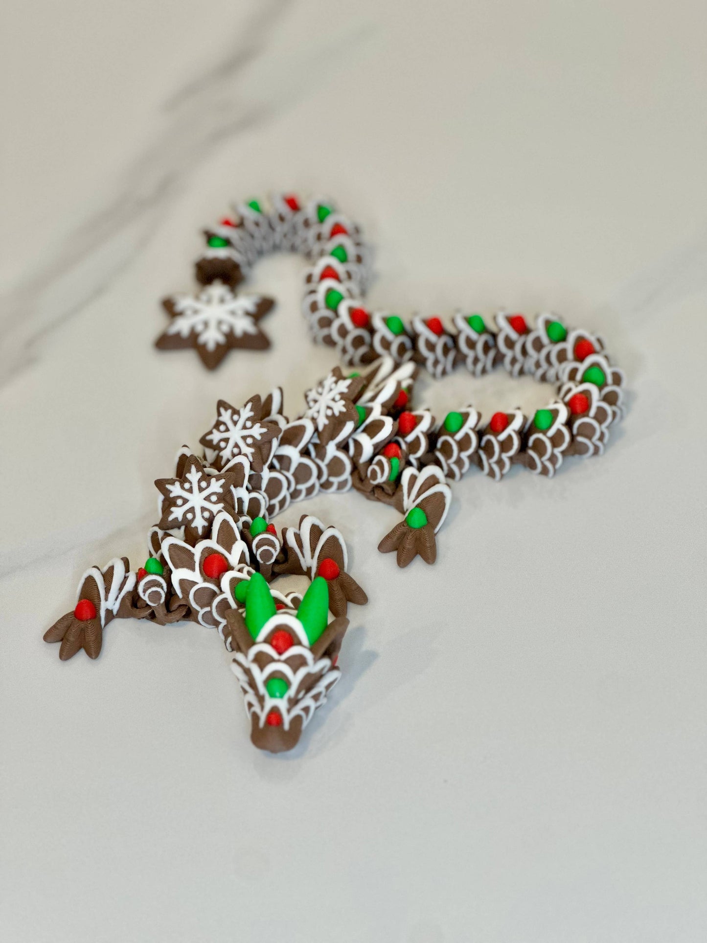 Small 3D Printed Gingerbread Dragons!