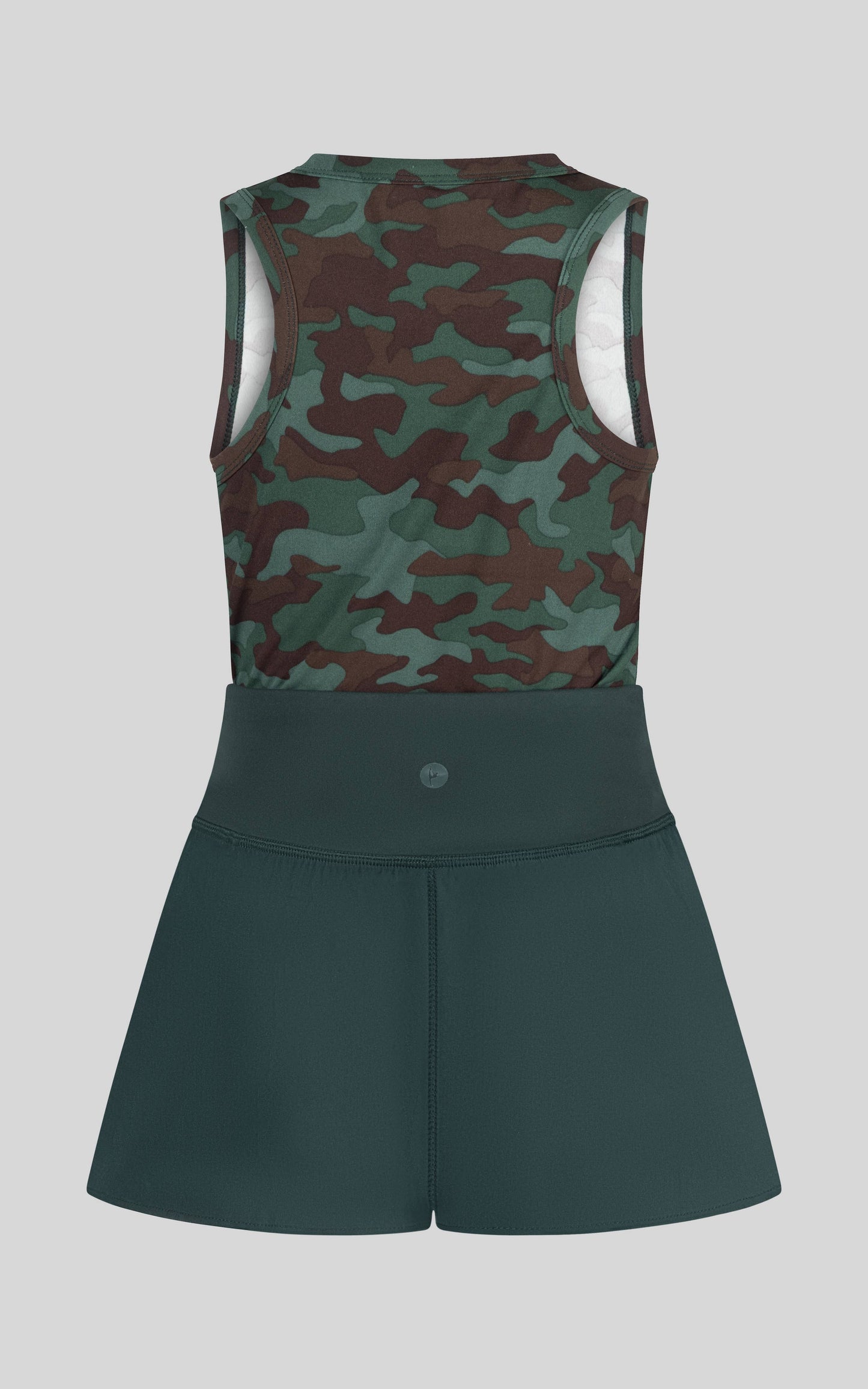 Little Girls Printed Tank and Crossover Shorts Set