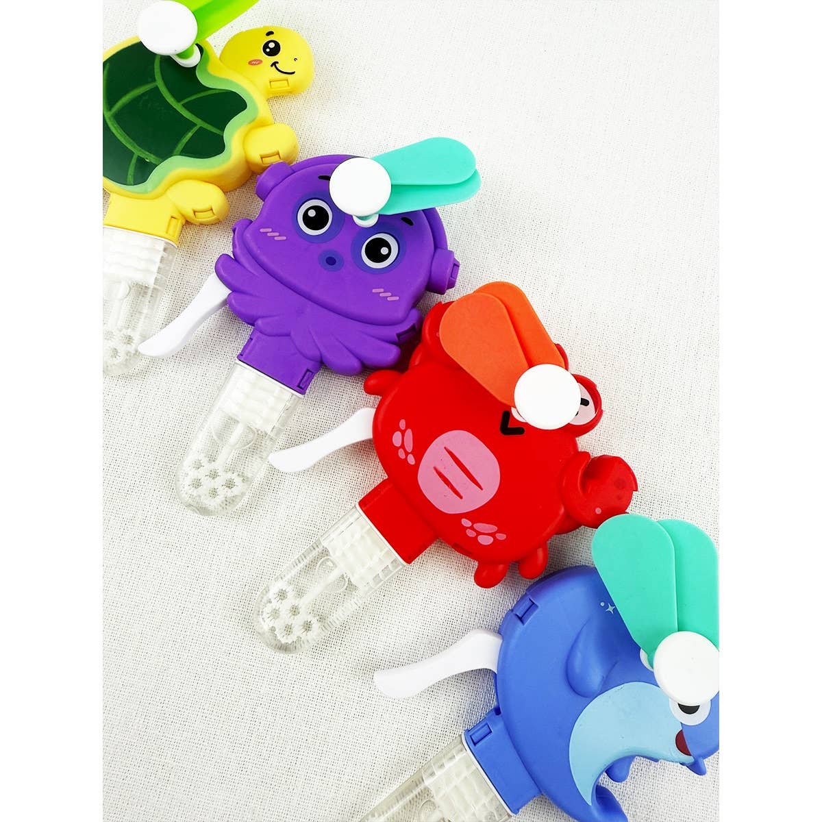 Mini Hand Press Fans with Bubble
