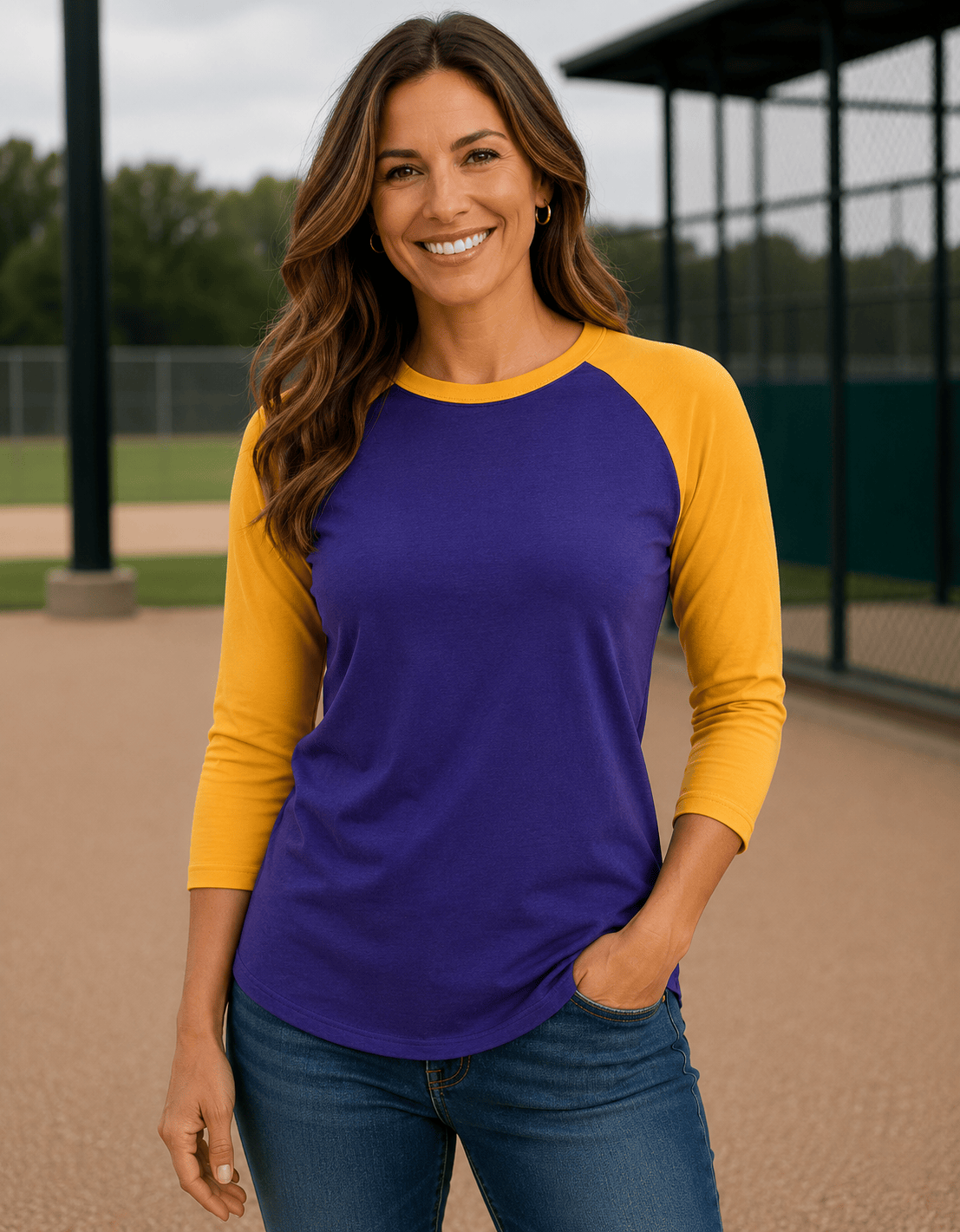 Adult 3/4 Sleeve Raglan Baseball Tee | 35+ Colors