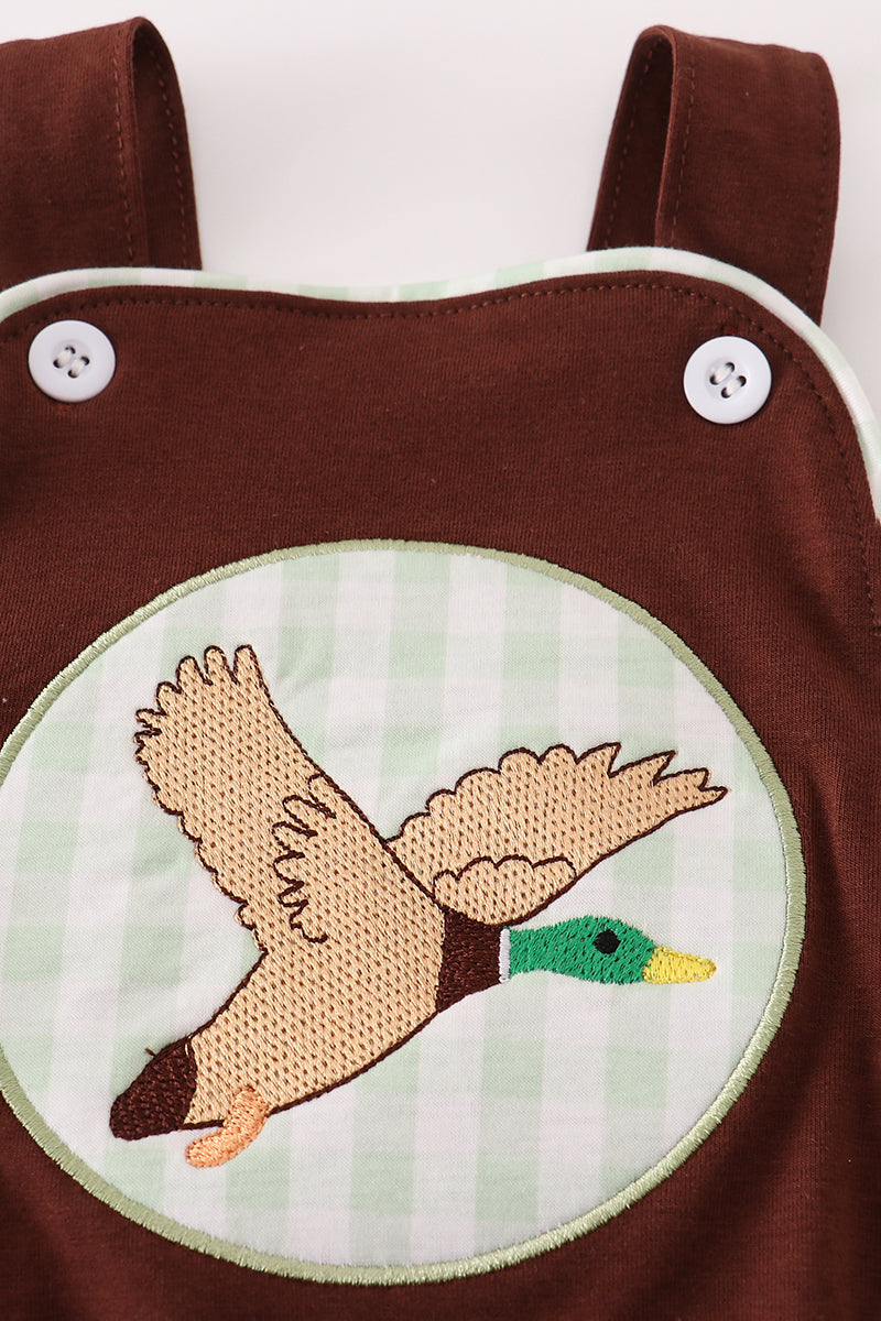Brown duck applique bubble