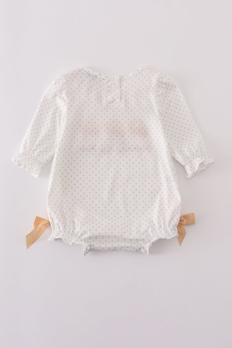Sweet as pie french knot girl bubble