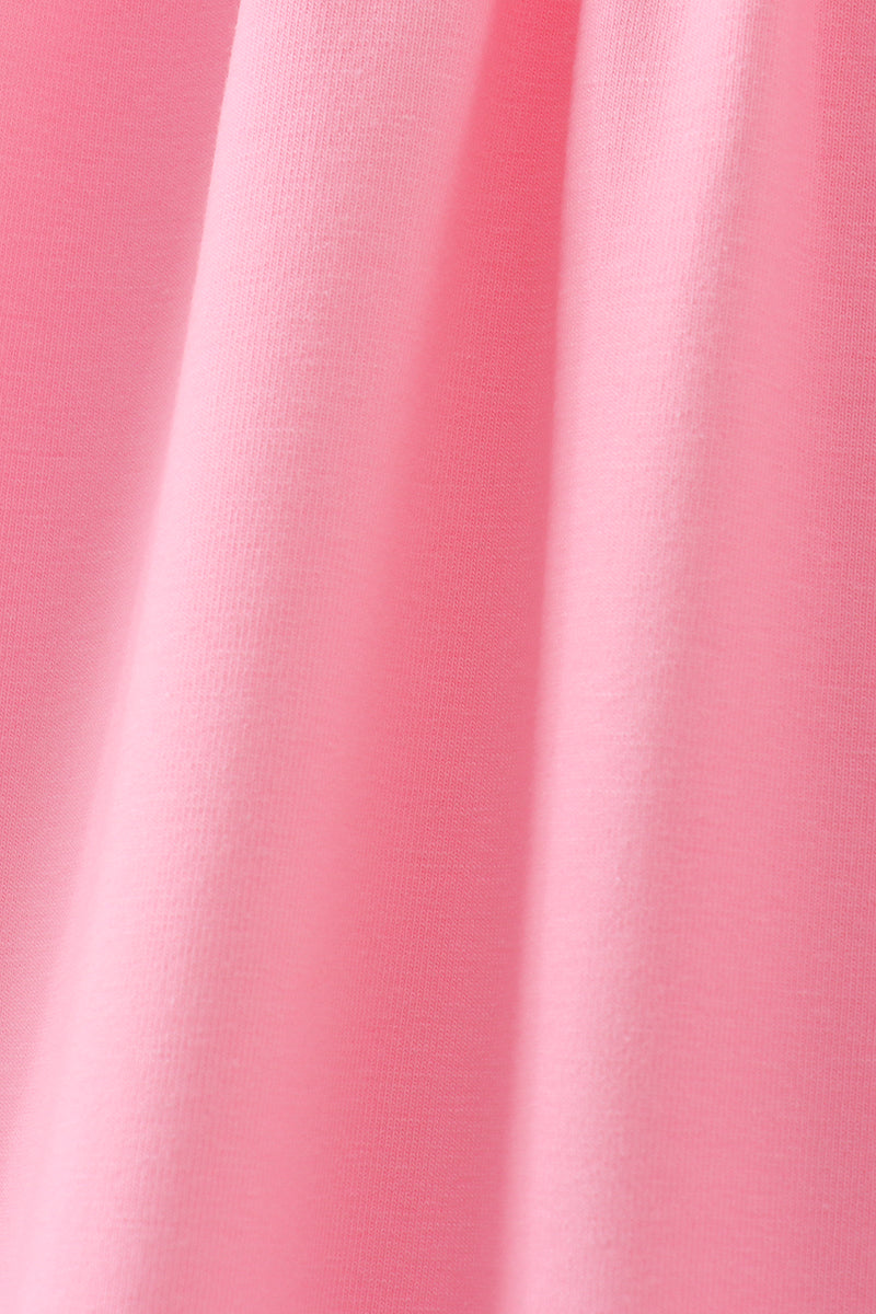 Pink christmas tree smocked ruffle dress
