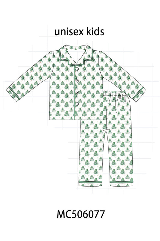 Green christmas tree bamboo mom&me pajama set