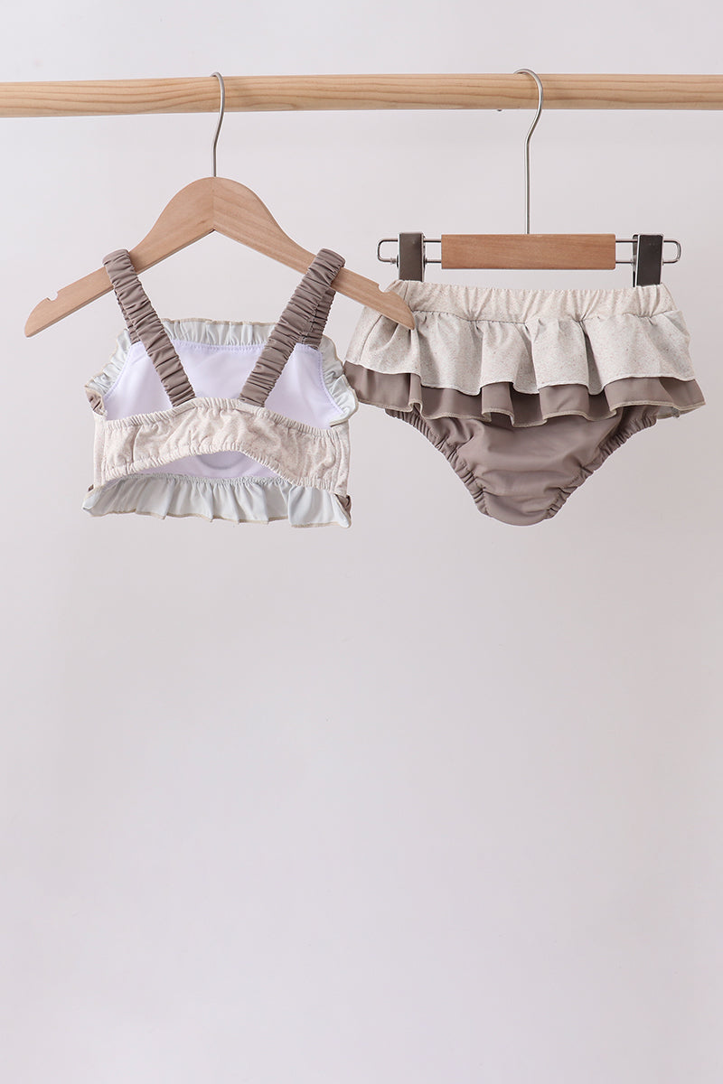 Khaki Character UPF 2pc Swim Set