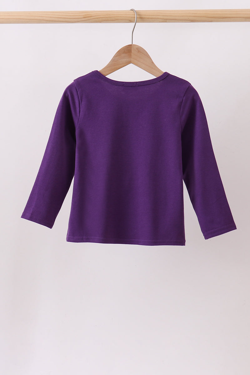 Purple Ghost Applique Top