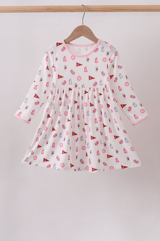 Pink Alabama Print Dress