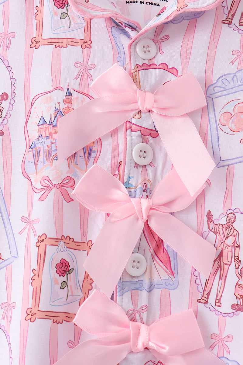 Pink Character Bamboo Pajama Set