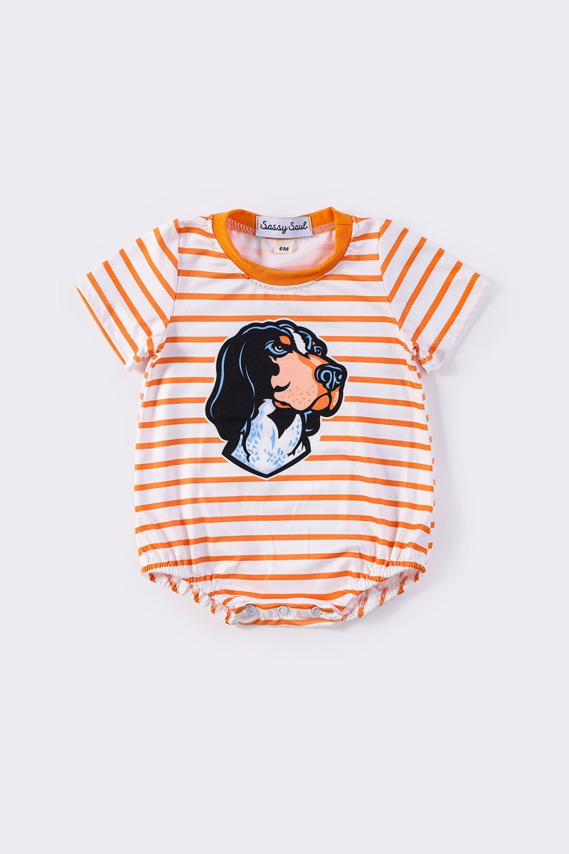 Tennessee print stripe boy bubble